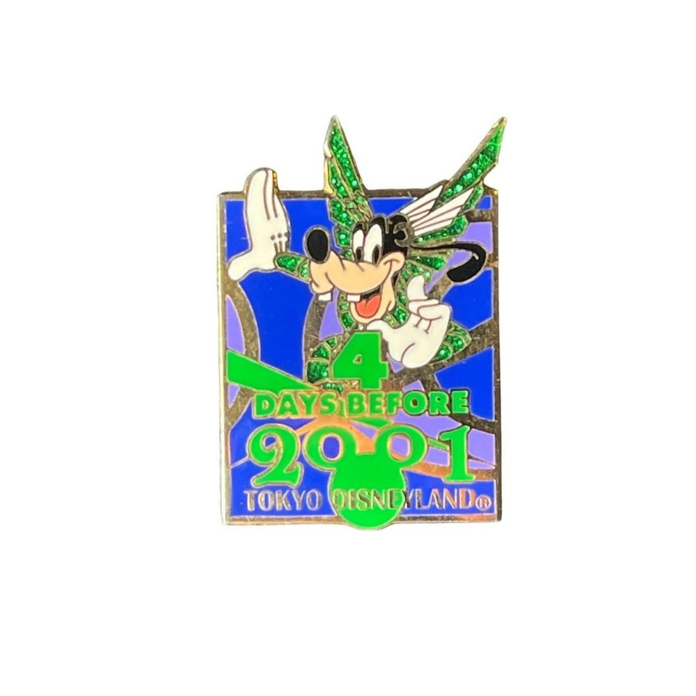 Goofy Disney Land 2001 Park Grand Opening‎ Countdown Pin Tokyo Disney Land